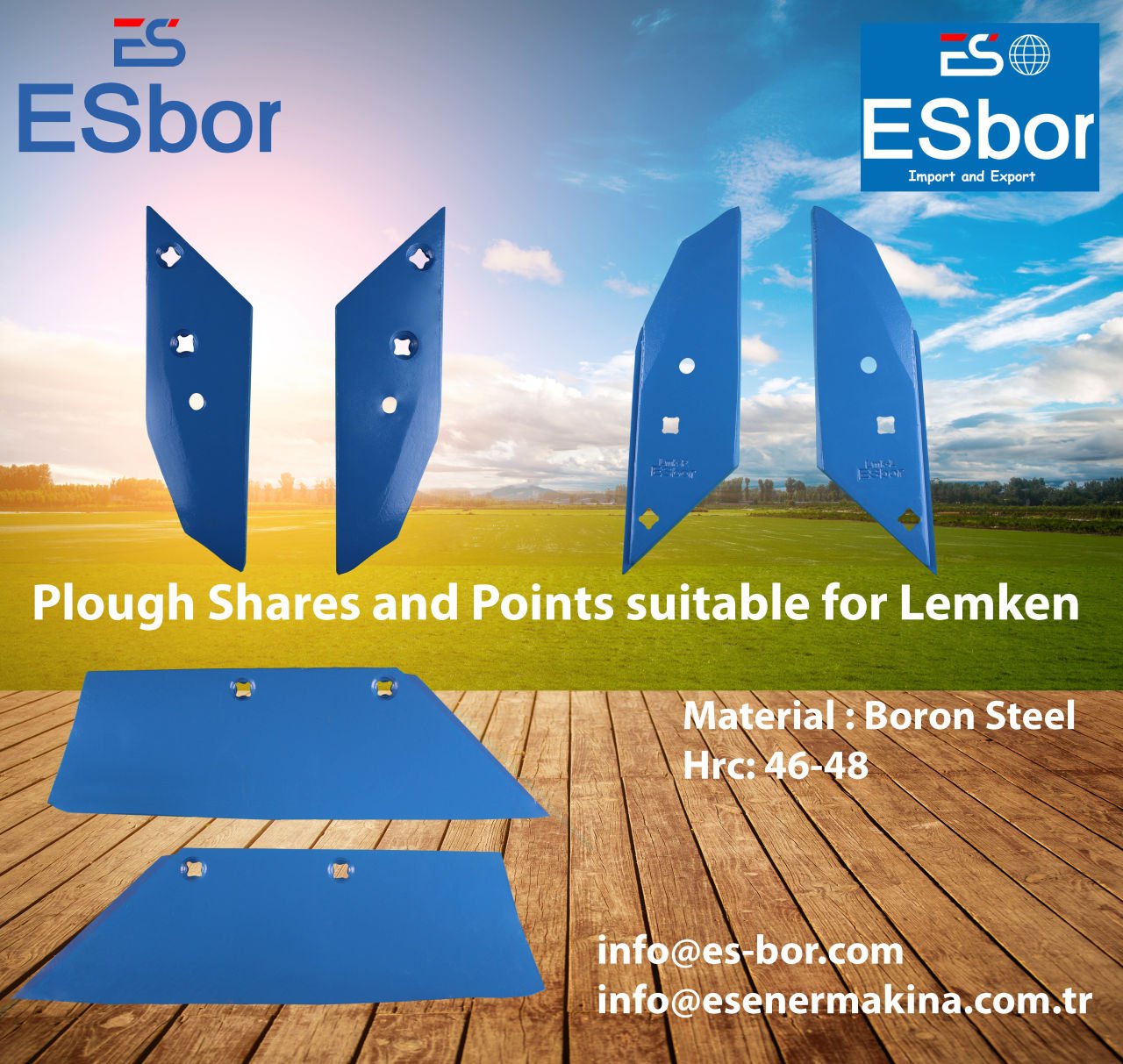 Enhancing Agriculture with Exceptional Plough Points for Lemken Machinery