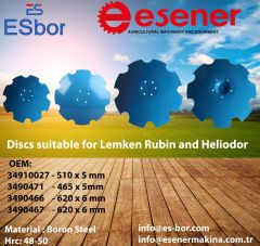 Disc Suitable For Lemken Rubin 34910017
